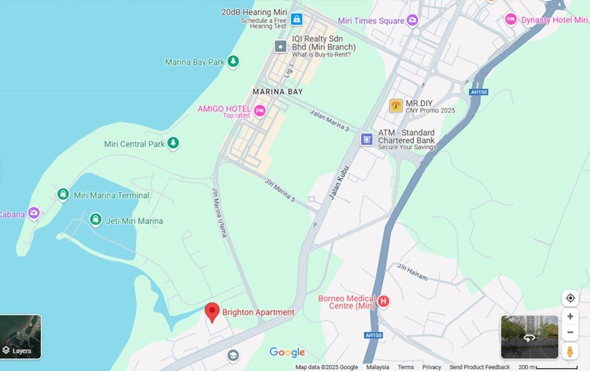 1 Bedroom 2 Bathrooms at Brighton Condominium Miri For Rent 16