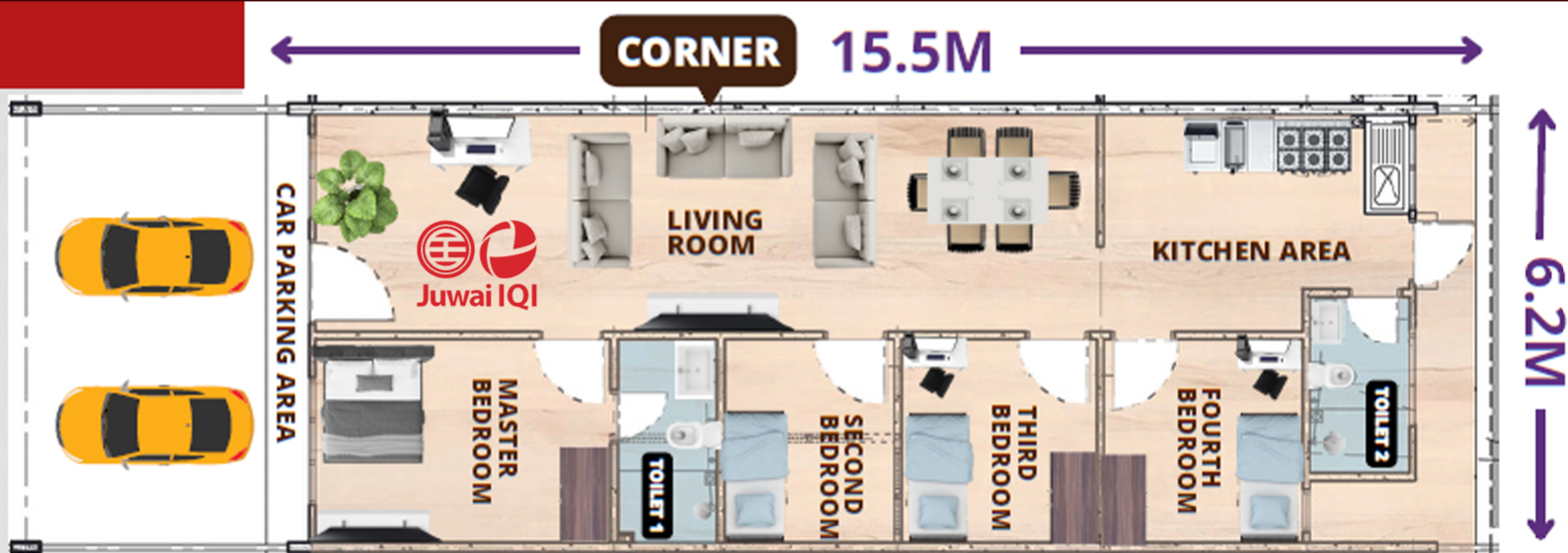 Taman Harmoni Rose Kuala Baram Miri corner